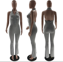 Load image into Gallery viewer, Solid Halter Backless Jumpsuit

