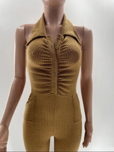 Load image into Gallery viewer, Solid Halter Backless Jumpsuit
