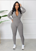 Load image into Gallery viewer, Casual Sports Zipper Long Sleeve Jumpsuit
