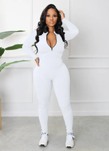 Load image into Gallery viewer, Casual Sports Zipper Long Sleeve Jumpsuit
