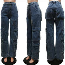 Load image into Gallery viewer, Casual Zipper Elasticated waist Jeans
