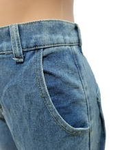 Load image into Gallery viewer, Casual Zipper Elasticated waist Jeans
