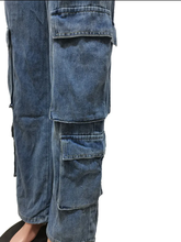 Load image into Gallery viewer, Casual Zipper Elasticated waist Jeans

