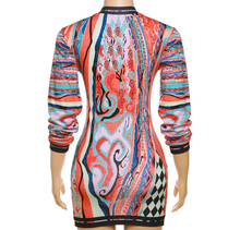 Load image into Gallery viewer, Fashion Print Long Sleeve Mini Dress
