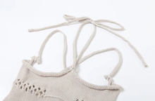 Load image into Gallery viewer, Sexy Hollow Out Knits Tie Up Tight Romper
