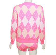 Load image into Gallery viewer, Contrast Color Tassel Coat And Shorts Two Piece Set
