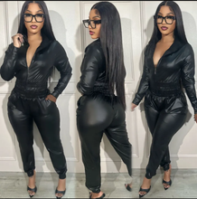 Load image into Gallery viewer, Casual Long Sleeve Zipper Hoodies Sport 2 Piece Pants Set
