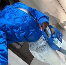 Load image into Gallery viewer, Star Embossed Thumb Button Pad Thickened Warm Jacket

