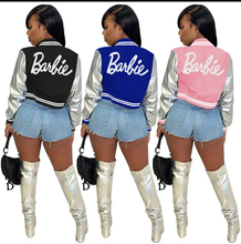Load image into Gallery viewer, Fashion Embroidery Splicing Slim Baseball Jacket
