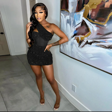 Load image into Gallery viewer, Sexy Sequin Nightclub Party Mini Dress
