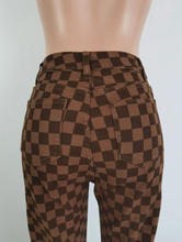 Load image into Gallery viewer, Plus Size Plaid Print Casual Split Pants
