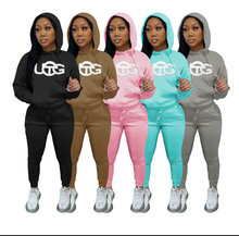 Load image into Gallery viewer, Casual Fleece Hoodies Pants Two Piece Sets
