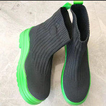 Load image into Gallery viewer, Round Head Knitted Elastic Socks Short Boots
