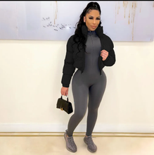 Load image into Gallery viewer, Plus Size Winter Zipper Cotton-padded Puffer Coats
