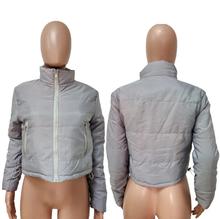 Load image into Gallery viewer, Plus Size Winter Zipper Cotton-padded Puffer Coats

