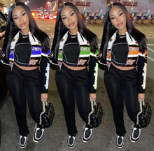 Load image into Gallery viewer, Casual Printed Zipper Short Coat
