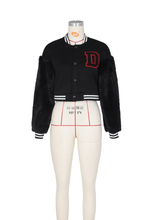 Load image into Gallery viewer, Casual Patchwork Zipper Baseball Jacket
