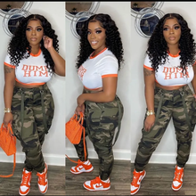 Load image into Gallery viewer, Plus Size Camouflage Print Casual Pants
