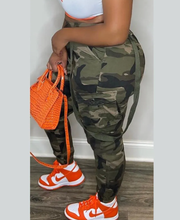 Load image into Gallery viewer, Plus Size Camouflage Print Casual Pants
