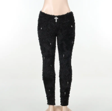 Load image into Gallery viewer, Fashion Crucifixion Woolen Slim Pants
