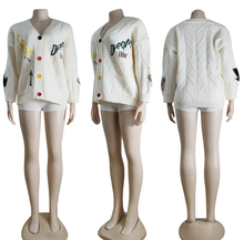 Load image into Gallery viewer, Loose V Neck Knit Sweater
