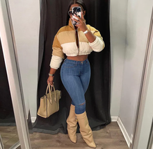 Load image into Gallery viewer, Plus Size Winter Warm Zipper Cotton Padded Coats
