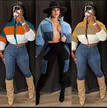 Load image into Gallery viewer, Plus Size Winter Warm Zipper Cotton Padded Coats
