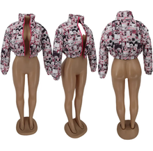 Load image into Gallery viewer, Plus Size Cartoon Print Winter Warm Down Jacket

