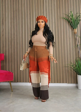 Load image into Gallery viewer, Casual Knit Color Block Tassel Loose Pants
