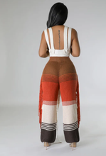 Load image into Gallery viewer, Casual Knit Color Block Tassel Loose Pants
