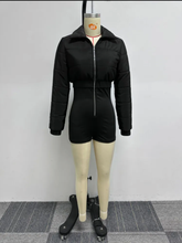 Load image into Gallery viewer, Plus Size Solid Color Zipper Tight Romper
