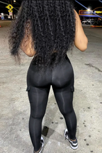 Load image into Gallery viewer, Sexy Backless Halter V-neck Sports Jumpsuit
