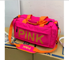 Load image into Gallery viewer, PINK Letter Travel Sports Portable Shoulder Storage Bag
