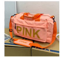 Load image into Gallery viewer, PINK Letter Travel Sports Portable Shoulder Storage Bag
