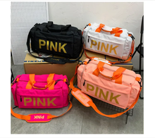 Load image into Gallery viewer, PINK Letter Travel Sports Portable Shoulder Storage Bag
