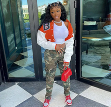 Load image into Gallery viewer, Casual Printed Full Sleeve Short Baseball Jacket
