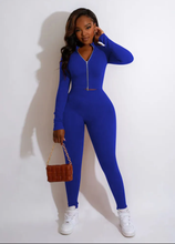Load image into Gallery viewer, Solid Long Sleeve Zipper 2 Piece Pants Sets
