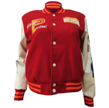 Load image into Gallery viewer, Thickened Embroidered Color Block Baseball Jacket
