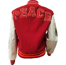 Load image into Gallery viewer, Thickened Embroidered Color Block Baseball Jacket
