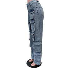 Load image into Gallery viewer, Casual Multi-pockets Straight Jeans
