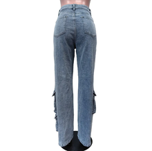 Load image into Gallery viewer, Casual Multi-pockets Straight Jeans
