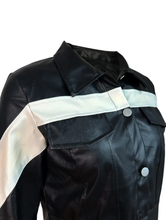 Load image into Gallery viewer, Color Contrast Buttoned Lapel Two Piece Pant Set
