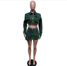 Load image into Gallery viewer, Fashion Denim Spray Paint Two Piece Pants Set
