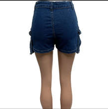 Load image into Gallery viewer, Fashion Multi-pocket Slim Denim Skirt
