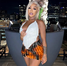 Load image into Gallery viewer, Sexy Halter Tie Backless Top Two Piece Skirt Set
