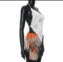 Load image into Gallery viewer, Sexy Halter Tie Backless Top Two Piece Skirt Set
