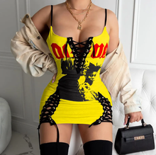 Load image into Gallery viewer, Sexy printed Bandage Mini Dress
