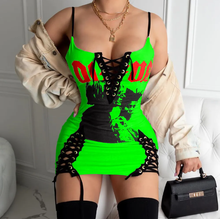 Load image into Gallery viewer, Sexy printed Bandage Mini Dress
