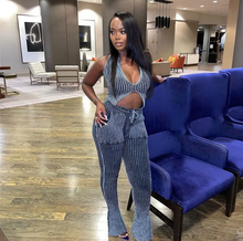 Load image into Gallery viewer, Sexy Knits Sleeveless Vest Flare Pants 2 Piece Set
