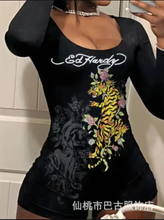Load image into Gallery viewer, Casual Print Long Sleeve Romper

